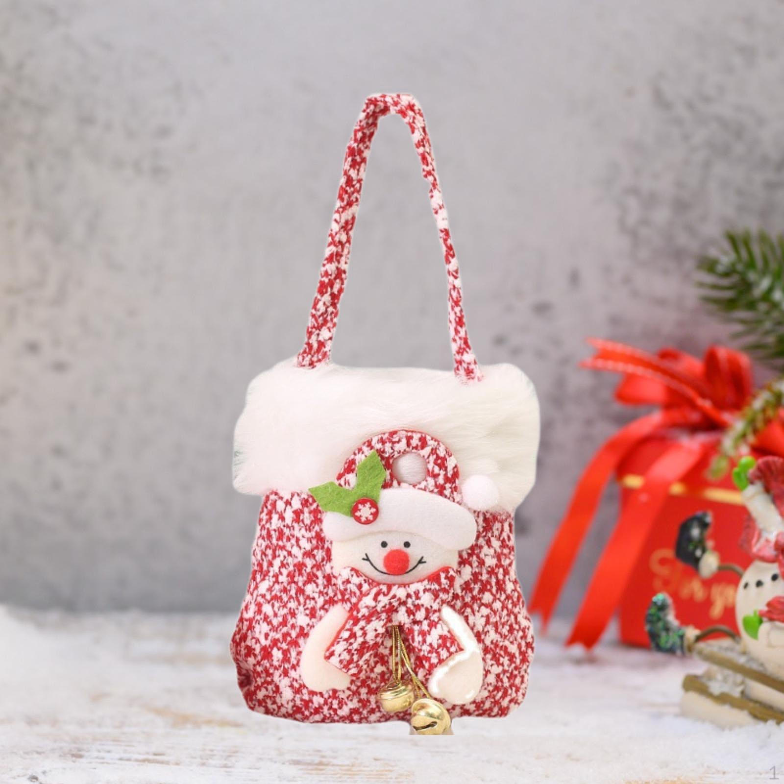 

Кукла Рождественский Подарочный Мешок Яблоко Чулок Наполнитель Портативный Декор Конфеты Snowman