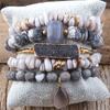 Handmade Natural Stone Bracelet Beads Bracelet Adjustable Bracelet Unisex Charm Bracelet Suitable for All Wrist Sizes