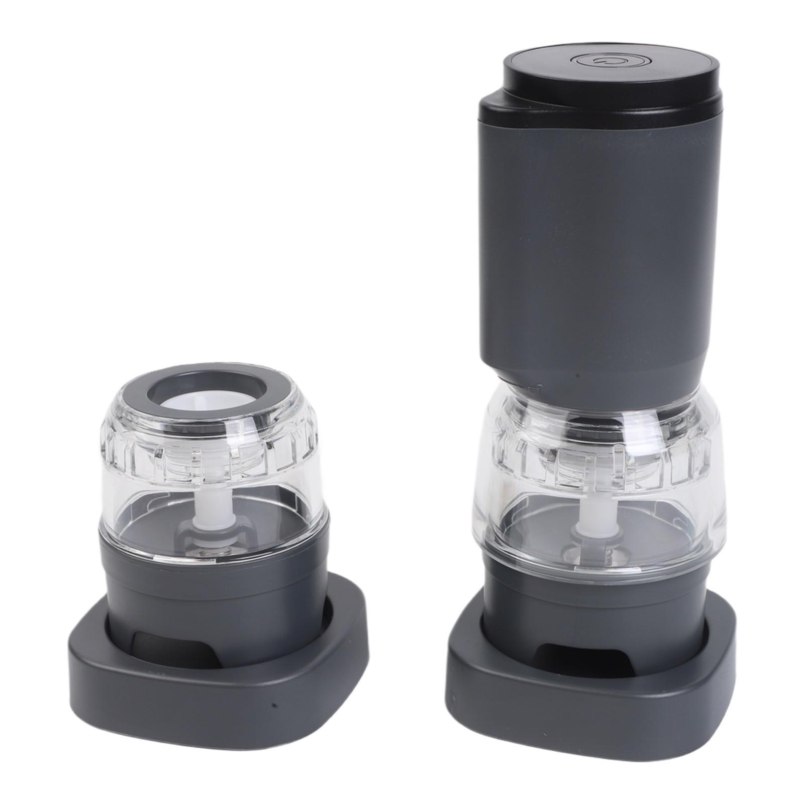 Electric Pepper Grinder Rechargeable Spice Grinder Easy To Clean серый