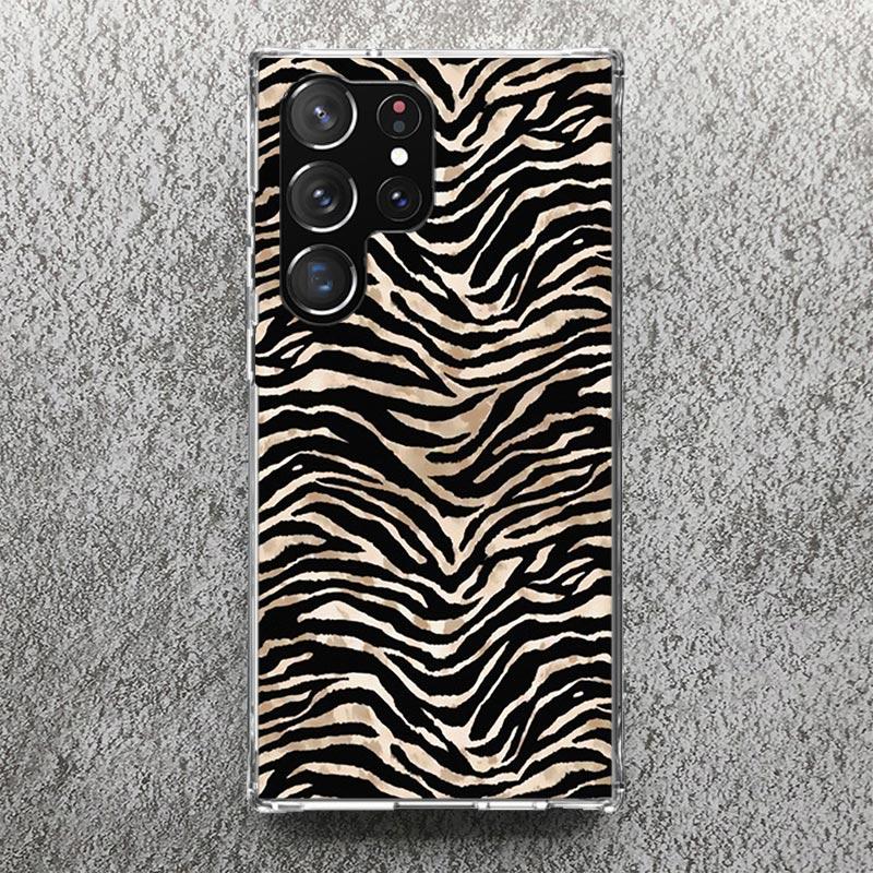 Zebra Stripe Print Soft Case for Samsung Galaxy S25 S24 S23 S22 Ultra S21 Plus S20 FE Phone Shell S10 + Pattern Cover Print Soft