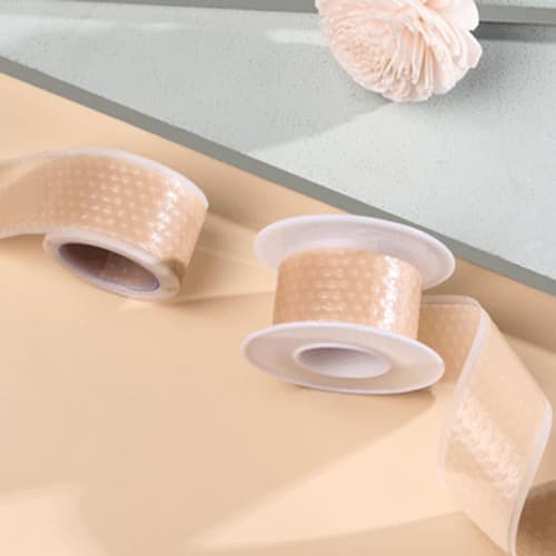 Silicone Heel Blister Prevention Tape, Discreet, Skin-Tone, Prevents Shoes from Slipping, Adhesive Tape, Relieves Foot Pain, Abrasion-Resistant, Water