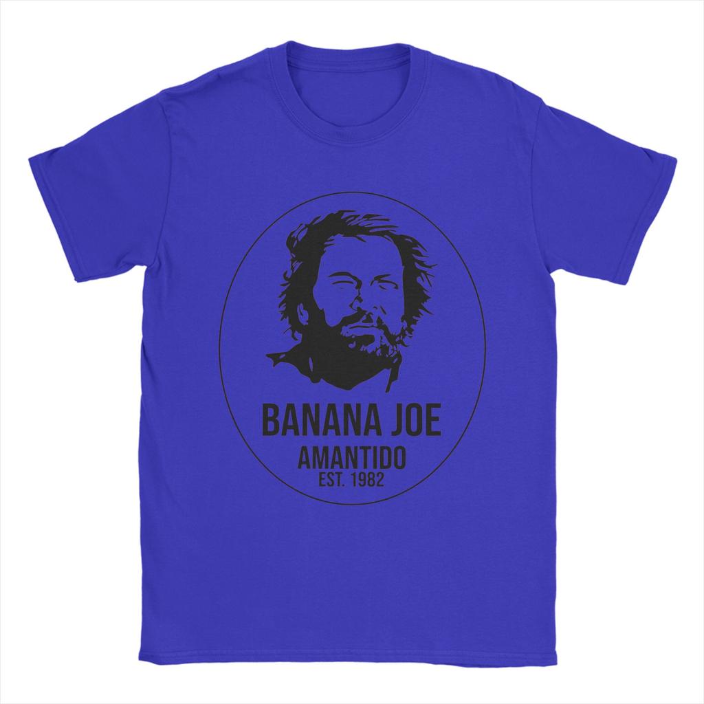 Banana Joe Bud Spencer Graphic Print T Shirt for Unisex Women  Pure Cotton  Tee Shirt Clothing
