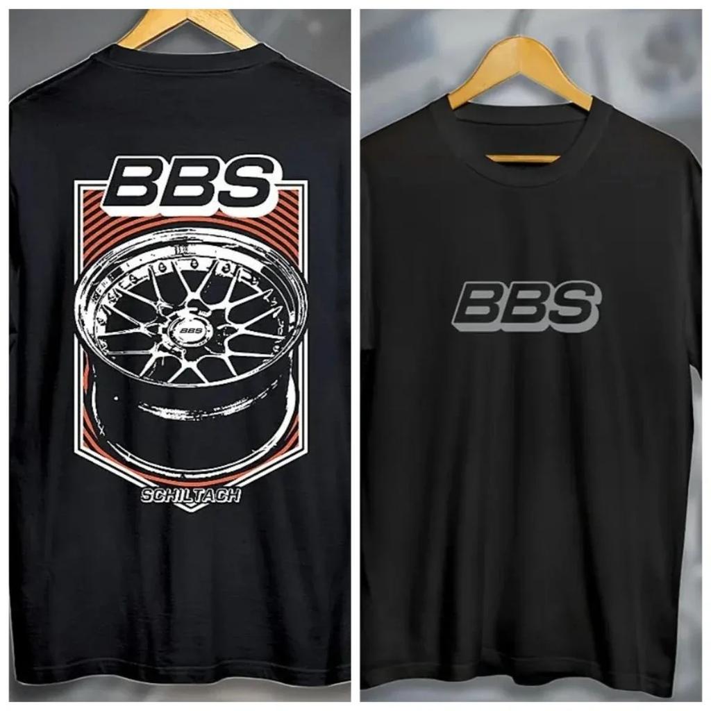 Gorąca Wyprzedaż Piasta Koła BBS Akcesoria Samochodowe Koszulka z Nadrukiem Graficznym Męska Damska Krótki Rękaw Luźny Casualowy Oversize Top Streetwear Moda Letnia Nowa Koszulka