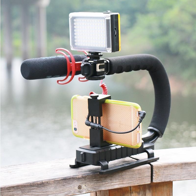 Vaorwne DV Hand Held C-Shaped Shooting Video Stabilizer Hand-held Low Frame Flash Stands Stabilizer Vaorwne DV Hand Held C-Shaped Shooting Video Stabilizer Hand-held Low Frame Flash Stands Stabilizer