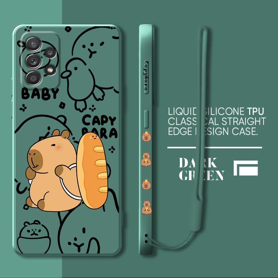 Cute Capybara Phone Case for Samsung Galaxy A10 A20s A30 A20 A30s A02s A03 A04 A50 A02 A05s A71 A72 A73 A06 A31 A51 5G