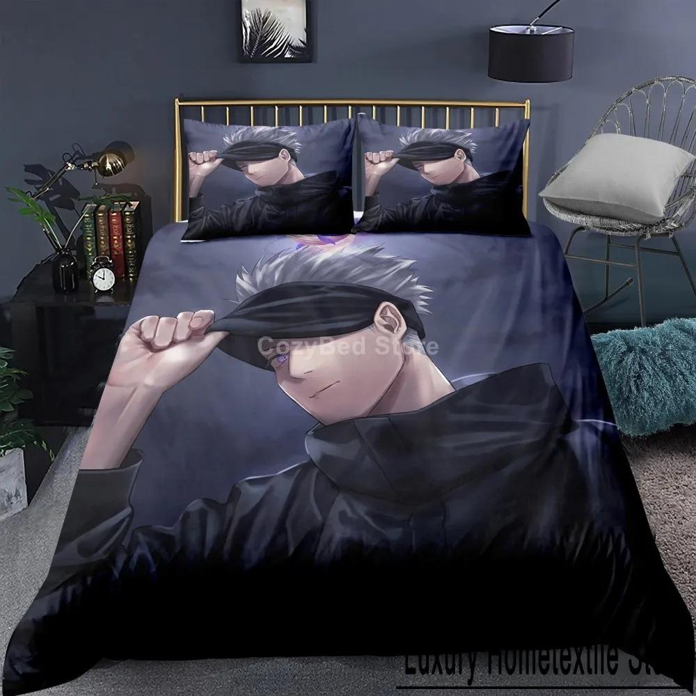 

Jujutsu Kaisen Bedding Set Japan Famous Anime Duvet Cover Sets Comforter Bed Linen Twin Queen King Single Size Dropshipping Gift Tool 70x133cm 2pcs