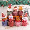 Christmas Kids' Knitted Wool Drawstring Gift & Candy Bag