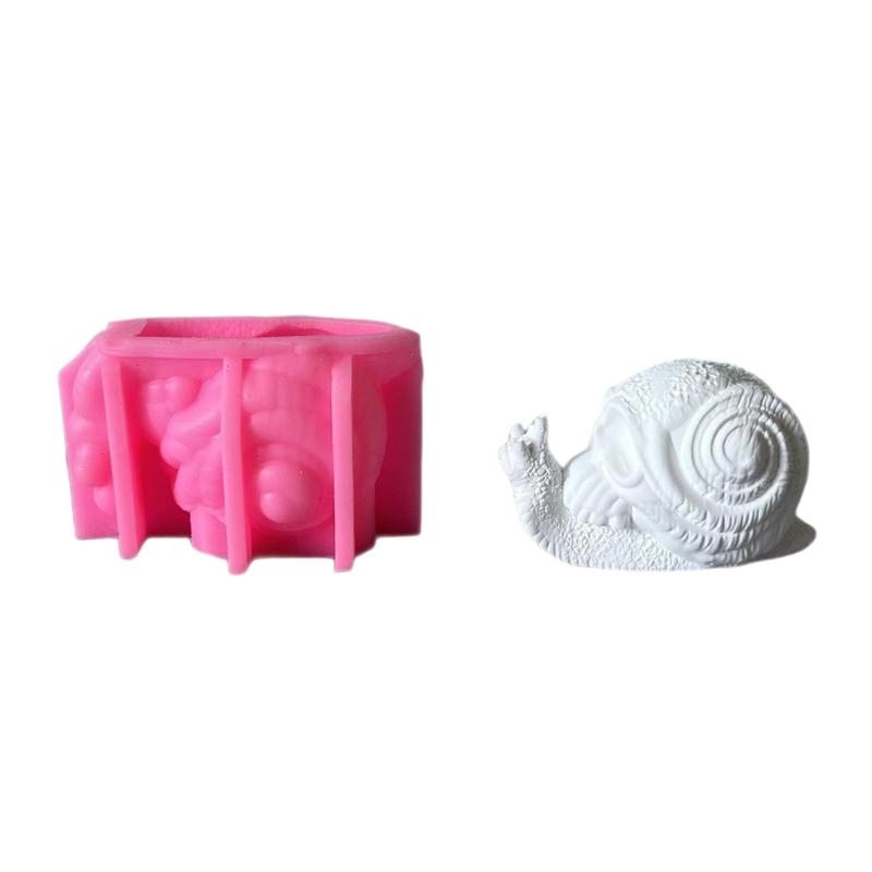 

Food Grade Heat Resistant Silicone Mold For Artistic Soap Candle Chocolate Sculptures Skull Snail Theme Crafting 1