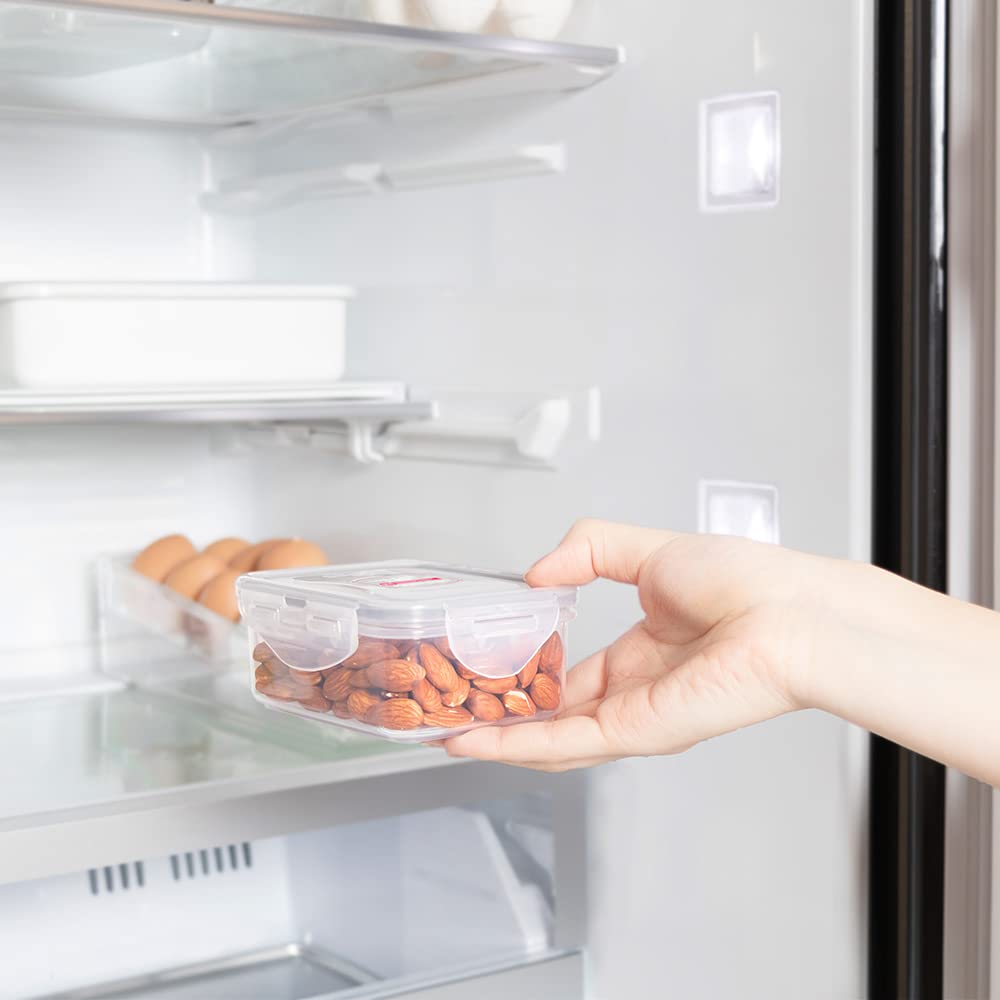 Bestco Lock Lock Classic 350ml Storage Gray HPL806G & Container, Rectangular,