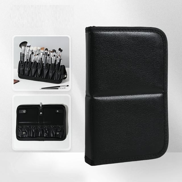 Kochanie - Faux Leather Standing Makeup Brush Case