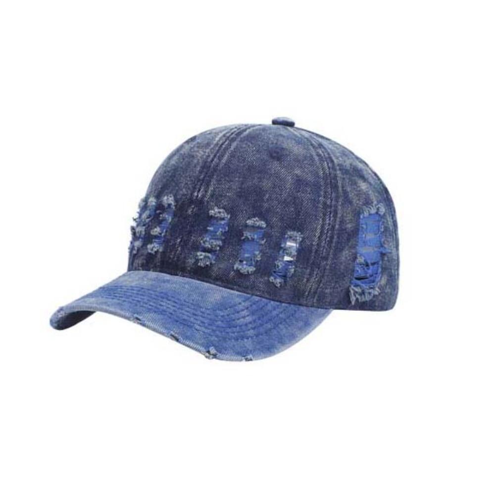 Sunscreen Unisex Retro Peaked Hat Sunshade Distressed Colorful Casquette  All Seasons