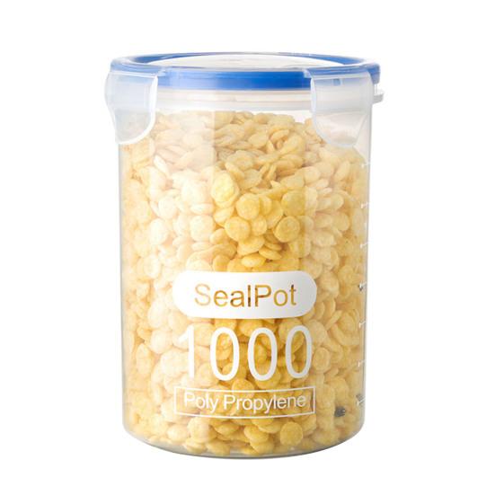 Tarro sellado de 600/800/1000/1500 ML con tapa hermética, gran capacidad, transparente, multifuncional, frutas, productos secos, nueces, cereales, condimentos, contenedor de hojas de té