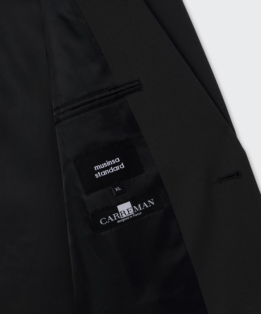 Musinsa Standard Whipcord Relaxed Blazer [Black]