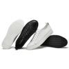 Luxuriöse Trend-Sneaker Neue Herren-Freizeitschuhe Schnürschuhe Weiß Herrenschuhe Bequeme Walking-Sneaker Echtes Leder Ballerinas Slipper