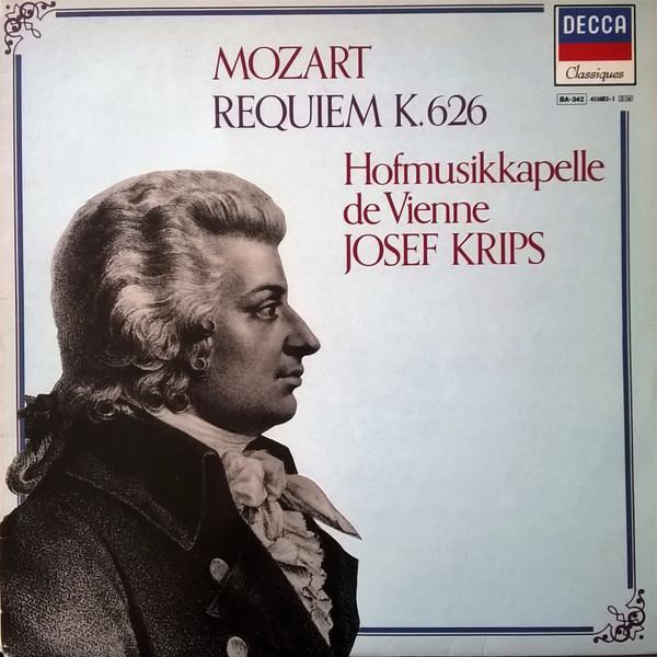 

LP Record MOZART - JOSEF KRIPS, HOFMUSIKKAPEL - Requiem K.626 4116821 DECCA France Classical Used