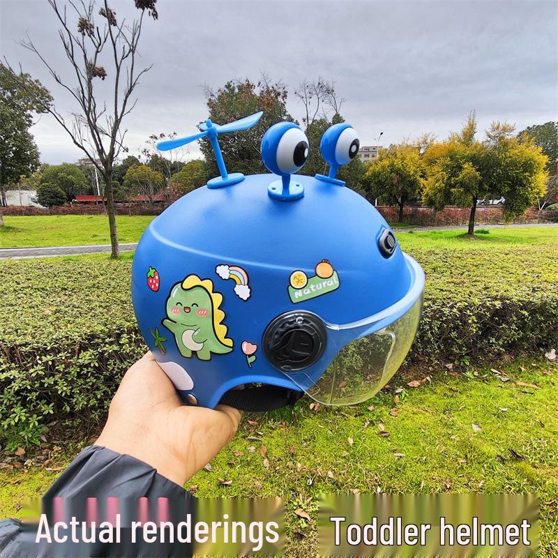3C Certified Children's Universal Helmet - Four Seasons, Boys & Girls, Electric/Battery Cars, Summer Half Helmet