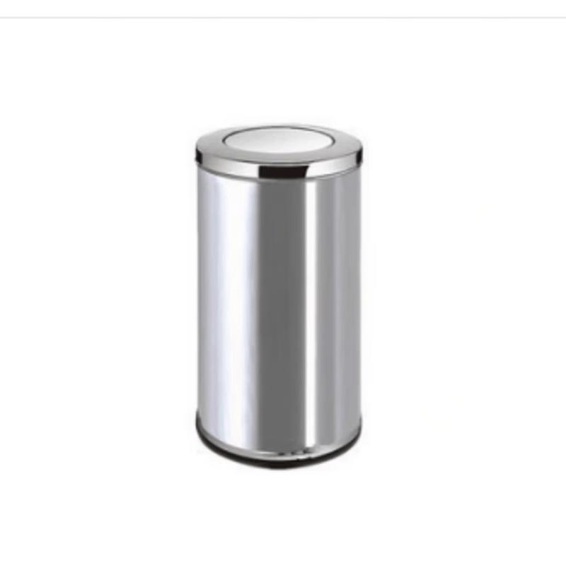 Stainless Steel Trash Can with Flip Lid