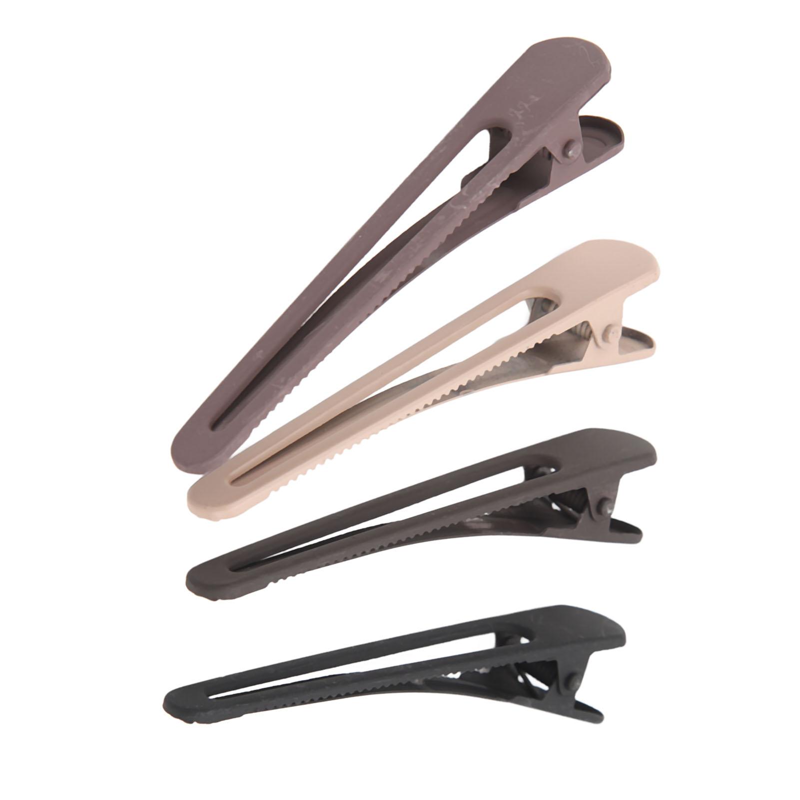 

40 шт. Зажимы-уточки для волос, не оставляющие заломов, из сплава, для укладки и разделения волос, для домашнего и салонного использования