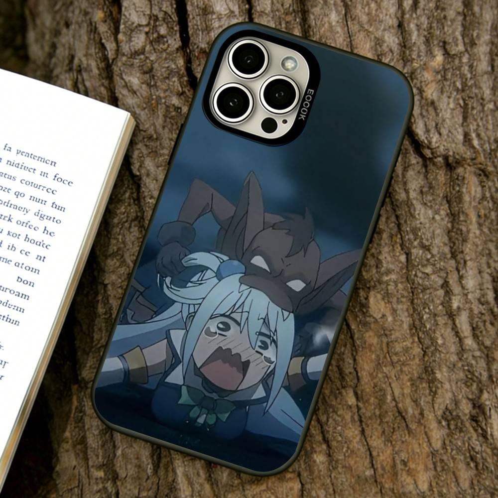 

Konosuba Phone Case For iPhone 17,16,15,14,13,12,11 Plus,Pro Max,XS,Colorful Silver Phone case Funda Cover iPhone16Pro