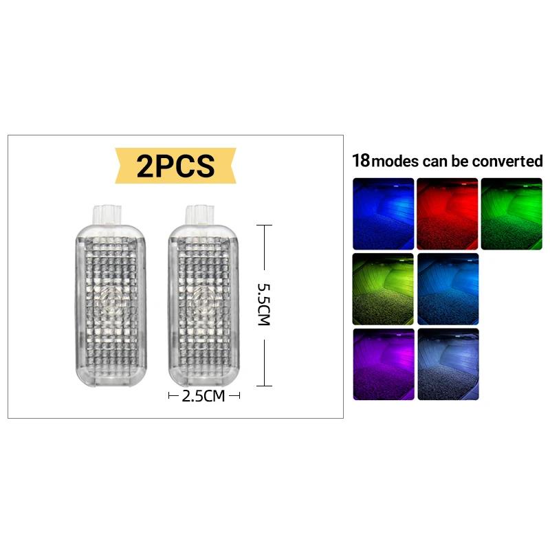 

For Seat Leon Ibiza Ateca Toledo 2013~2025 Car Footwell Lights Touch LED Lamp Ambient Atmosphere Neon Light Interior Accessories