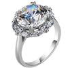 5 Carat Moissanite Rings for Women Large Diamond Like Pigeon Egg High Carbon Stone Luxury Ring