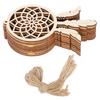 20Pcs Innovative Wooden Dreamcatcher Ornament Pendant Art Crafts DIY Home Decoration