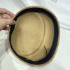 Classic Straw Pillbox Hat Fedoras Sun Hat Fashion Painter Hat  Wedding Party