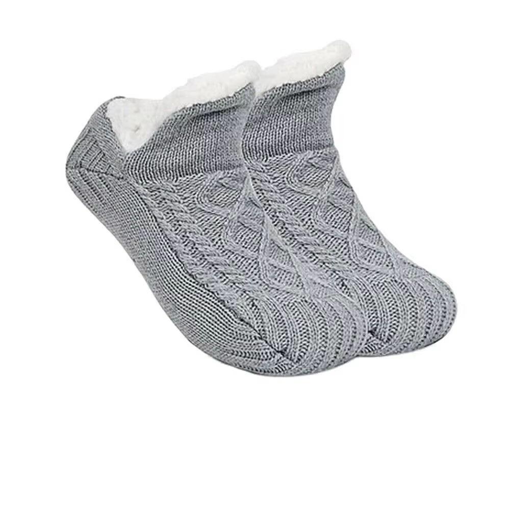 New Thermal Fluffy Non-Slip Slipper Socks Winter Warm Men Women Short Cotton Thickened Fleece Home Sleeping Fuzzy Socks