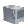 Enclosed Litter Box with Deodorizing, Anti-Splash Folding Drawer Design
