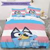 Bluey Warm Family Life Threepiece Set 1 Duvet Cover 2 Pillowcase Without Core Without Core Bedding Set Soft And Comfortable