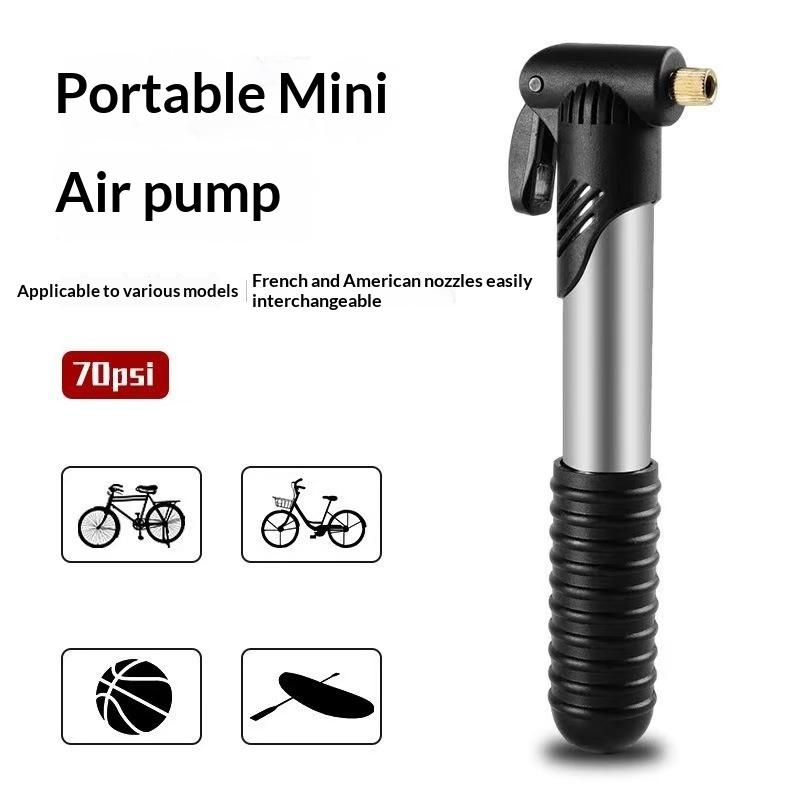 Portable Mini Bike Pump With Bracket Hand Cycling Mountain Bike Air Pump Bicycle Tire Inflator Bicycle Parts 1Pc