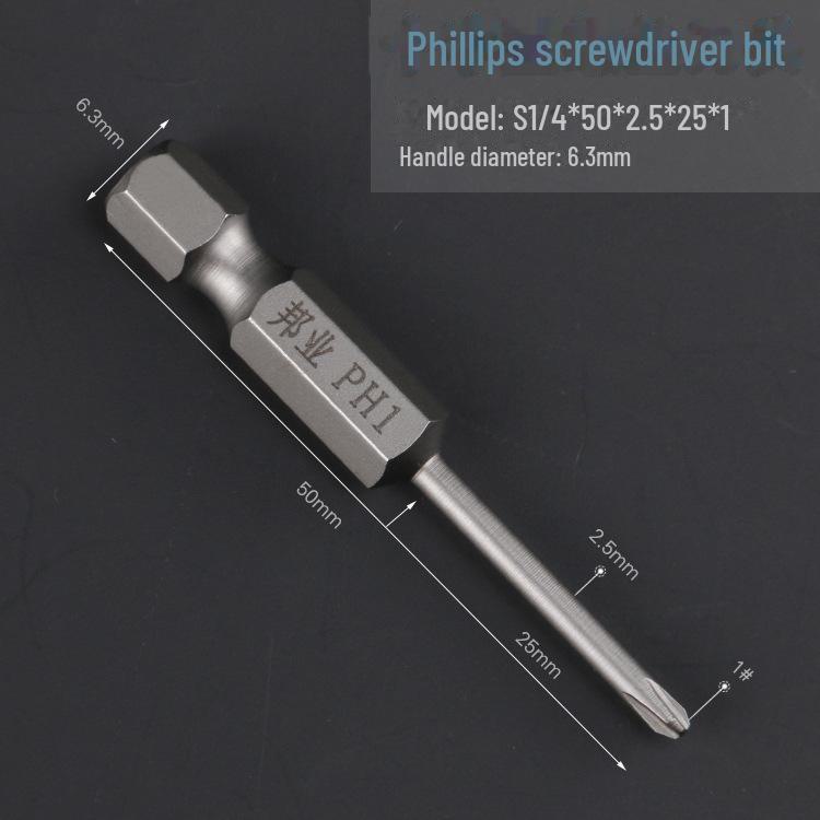 Bangye S2 Steel Pneumatic Phillips Screwdriver Head for Electric Drill