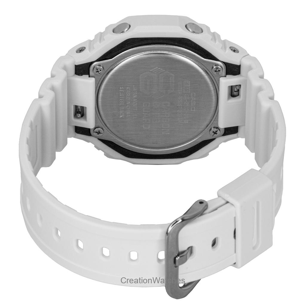 Casio G-Shock Analog Digital Resin Strap White Dial Quartz GA-2100HDS-7A 200M Men's Watch