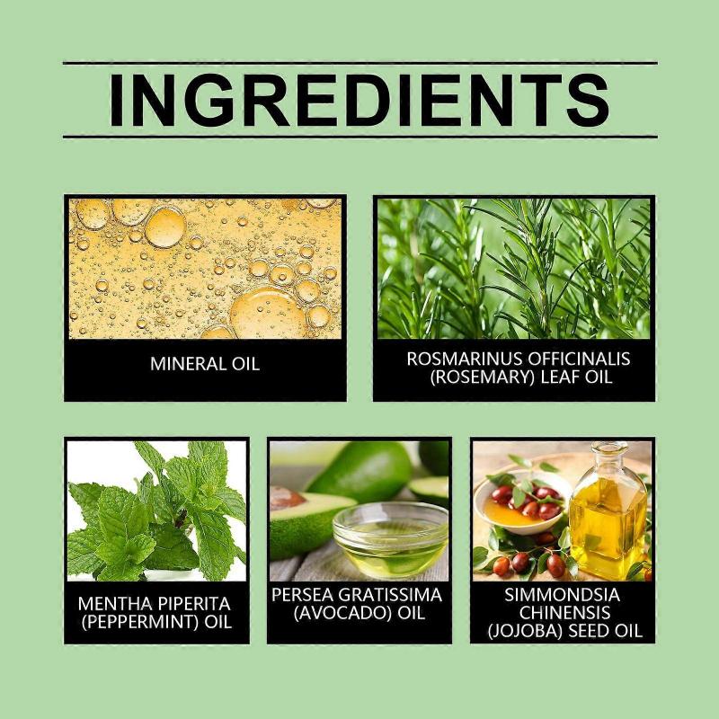 Rosemary Mint Hair Care Oil Improves Hair Quality Reduces Frizziness Moisturizes Hair Essence Oil