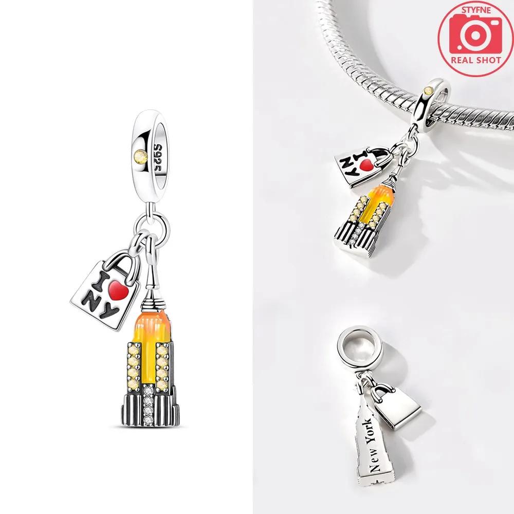 תליון קולוסאום צבעי נחושת חרוזי קסם מתאימים לצמיד קסם מקורי חרוזים לנשים יצירת תכשיטים מתנות