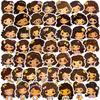 50 Little Girl Mangosteen Girl Stickers New Cartoon Cute Little Black Girl Dark Girl Student Creativity