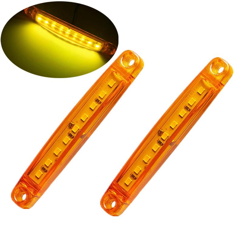 

2PCS 9SMD Red Trailer Lights 12 v Side Marker Light Caravans Rear Light Trailer Light 12 v Rear Truck Lights LED Lamp 12v жёлтый