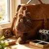 Cute Cat Cat Plush Doll Keychain Soft Fluffy Kitten Plush Keychain Cat Plush Pendant  Gift for Boy