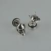 Unique Stainless Steel Skull Ear Piercings Goth Ear Studs Earrings Comfortable Wear Party Makeup for Fashion Enthusiasts