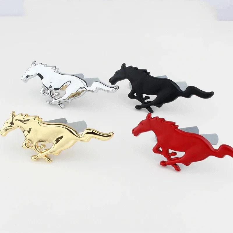 Car Sticker 15.5x6 CM Emblem Sticker for Ford Focus Mondeo Shelby GT350 Zinc Alloy Car Front Hood Grille Body Badge Horse Decals
