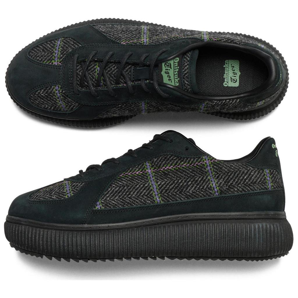 Onitsuka Tiger Delecity Tweed Black Verdigris Green Unisex Sneakers Verdigris-Green 1183C313-001