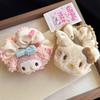 Cartoon Sanrio Scrunchie, Autumn and Winter Plush Cute Bear Hair Tie, Sweet Girl Hair Band, Student Hair Elastic