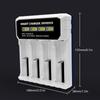 4-Slot Rechargeable Battery Charging for 14500 18650 21700 26650 Cells Built In Overcharge Prevention Auto Shutoff
