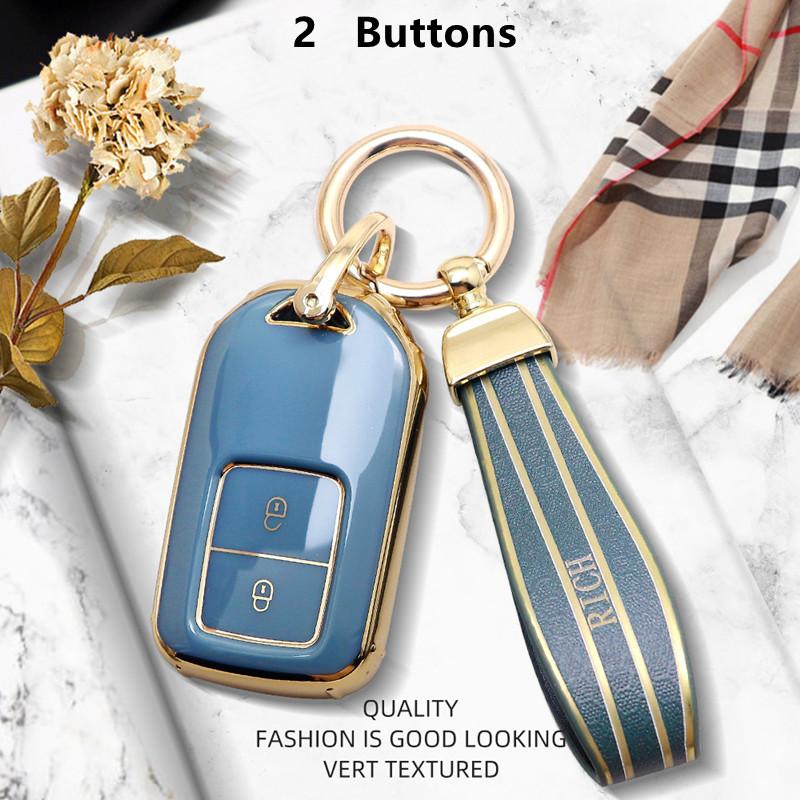 Luxurious Remote Key Case Cover For Honda CRV Fit Civic Accord HRV City Odyssey XRV Pilot Jazz Jade Vezel Crider Car