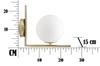 Wall Lamp Glamy Cm 15X25X22