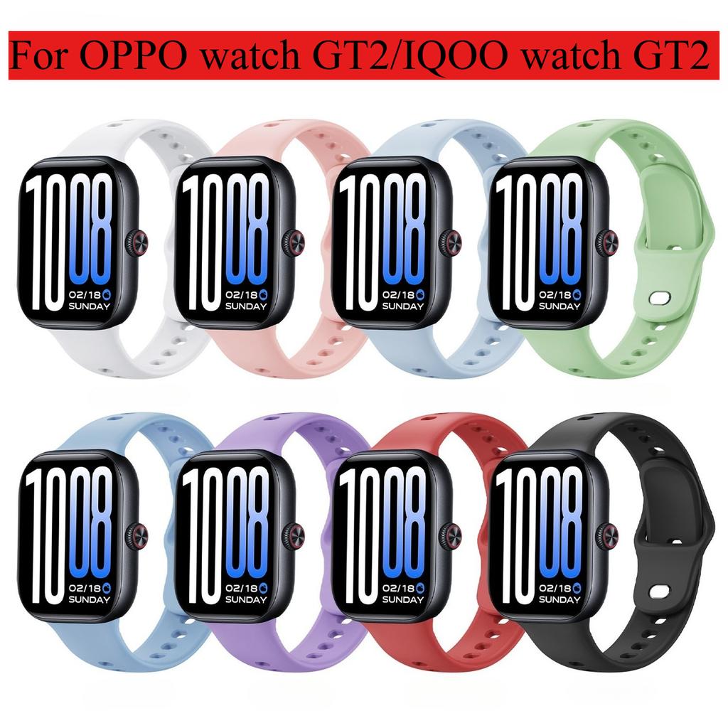 Soft Silicone Strap for OPPO Watch GT2/ iQOO Watch GT2