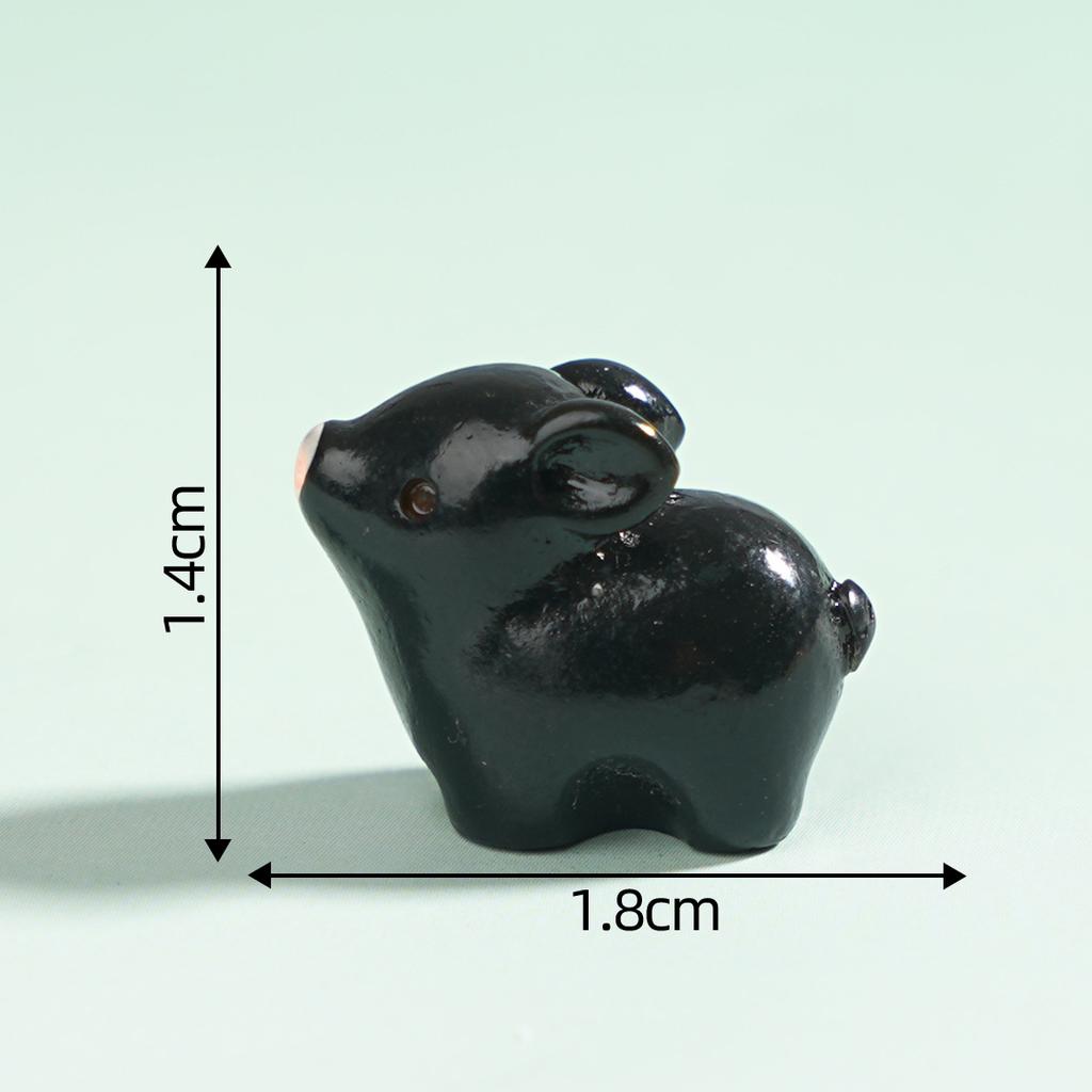 10-100PC Micro Pig Figurine Resin Ornaments Miniature Model Mini Animal Statue Bonsai Decoration Garden DIY Dollhouse Home Decor