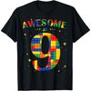 Bausteine Ziegel Großartig für 9-Jährige Geburtstagskind T-Shirt