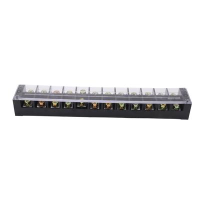 100A Terminal Strip Dual Row Large Current Wire Barrier Block Terminal Strip with Transparent Cover