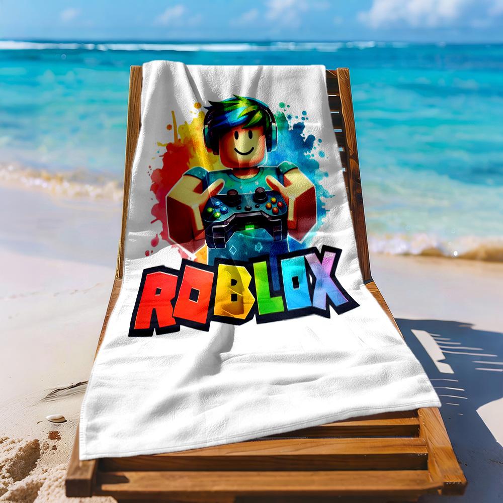 Roblox Beach Towel Soft Durable Quick-Dry Comfortable Lightweight Suitable for Swimming, Gym, Camping, Yoga Vacation